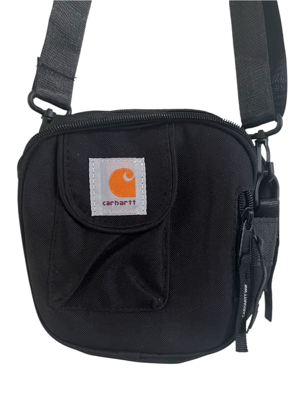Carhartt Black Belt Bag with Orange Logo